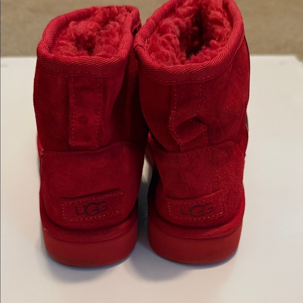 UGG Bold Red Suede Boots - Picture 2 of 8